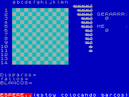 Ataque a la Flota screenshot 3 for ZX Spectrum